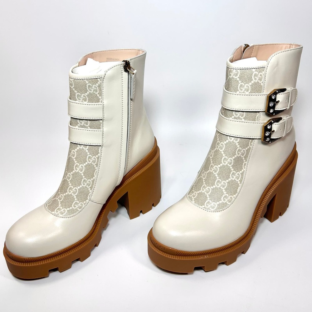 Gucci GG Supreme Kensington Nappa Monogram Boot - Picture 3 of 7